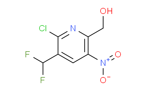 2-Chloro-3-(difluoromethyl)-5-nitropyridine-6-methanol