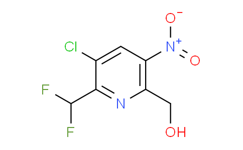 3-Chloro-2-(difluoromethyl)-5-nitropyridine-6-methanol