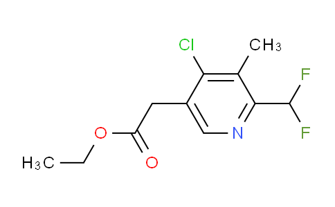 AM206232 | 1806873-82-4 | Ethyl 4-chloro-2-(difluoromethyl)-3-methylpyridine-5-acetate
