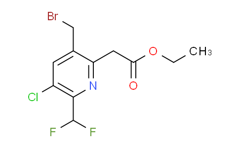 AM206258 | 1805380-98-6 | Ethyl 3-(bromomethyl)-5-chloro-6-(difluoromethyl)pyridine-2-acetate