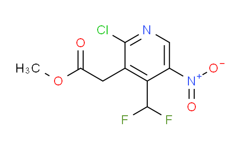 Methyl 2-chloro-4-(difluoromethyl)-5-nitropyridine-3-acetate