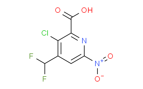 3-Chloro-4-(difluoromethyl)-6-nitropyridine-2-carboxylic acid