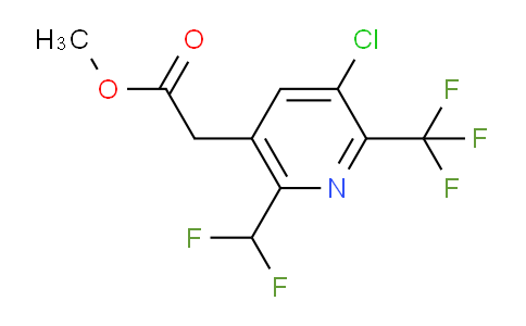 AM206313 | 1806074-90-7 | Methyl 3-chloro-6-(difluoromethyl)-2-(trifluoromethyl)pyridine-5-acetate