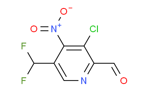 3-Chloro-5-(difluoromethyl)-4-nitropyridine-2-carboxaldehyde