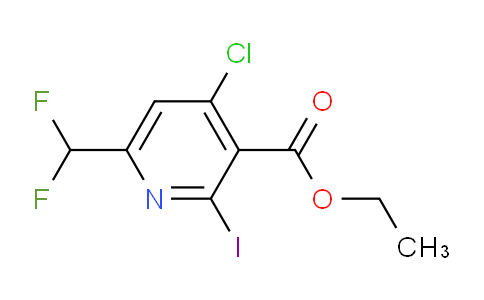 AM206359 | 1806873-26-6 | Ethyl 4-chloro-6-(difluoromethyl)-2-iodopyridine-3-carboxylate