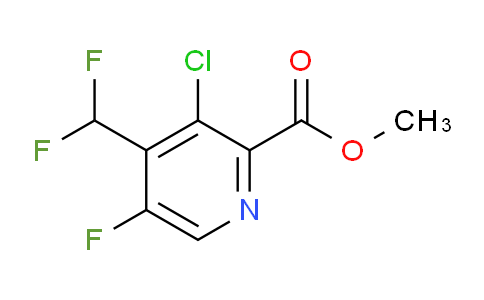 AM206360 | 1805374-51-9 | Methyl 3-chloro-4-(difluoromethyl)-5-fluoropyridine-2-carboxylate