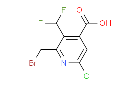 2-(Bromomethyl)-6-chloro-3-(difluoromethyl)pyridine-4-carboxylic acid