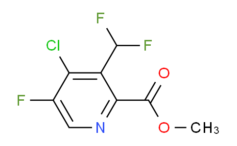 Methyl 4-chloro-3-(difluoromethyl)-5-fluoropyridine-2-carboxylate