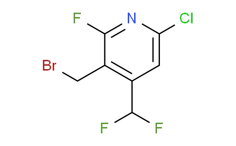 3-(Bromomethyl)-6-chloro-4-(difluoromethyl)-2-fluoropyridine