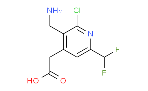 3-(Aminomethyl)-2-chloro-6-(difluoromethyl)pyridine-4-acetic acid