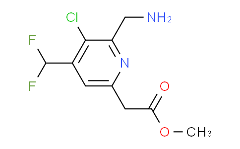 AM206384 | 1804489-57-3 | Methyl 2-(aminomethyl)-3-chloro-4-(difluoromethyl)pyridine-6-acetate