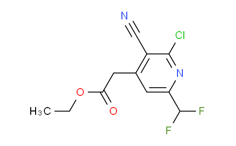 AM206404 | 1805362-18-8 | Ethyl 2-chloro-3-cyano-6-(difluoromethyl)pyridine-4-acetate