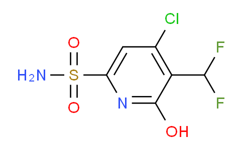 4-Chloro-3-(difluoromethyl)-2-hydroxypyridine-6-sulfonamide