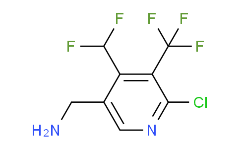 5-(Aminomethyl)-2-chloro-4-(difluoromethyl)-3-(trifluoromethyl)pyridine
