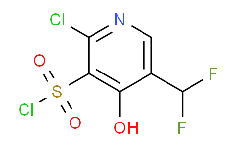 2-Chloro-5-(difluoromethyl)-4-hydroxypyridine-3-sulfonyl chloride