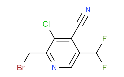 2-(Bromomethyl)-3-chloro-4-cyano-5-(difluoromethyl)pyridine