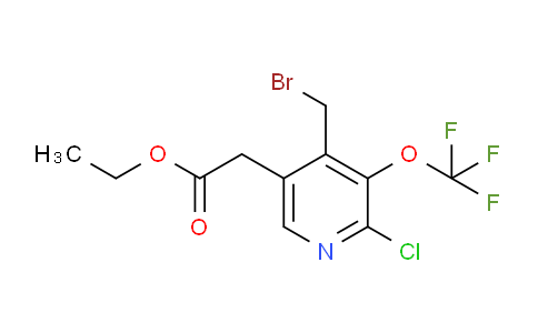 AM20645 | 1805932-55-1 | Ethyl 4-(bromomethyl)-2-chloro-3-(trifluoromethoxy)pyridine-5-acetate