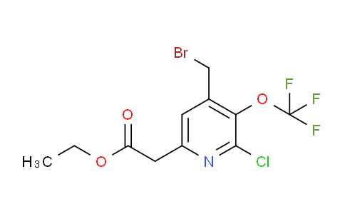 AM20646 | 1806228-49-8 | Ethyl 4-(bromomethyl)-2-chloro-3-(trifluoromethoxy)pyridine-6-acetate
