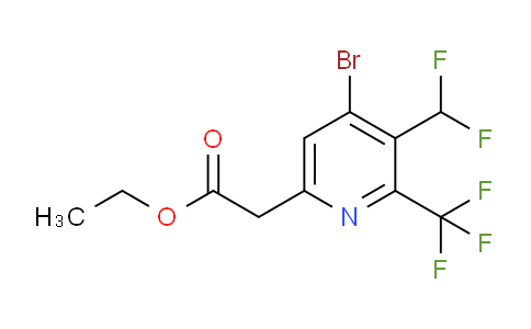 AM206462 | 1807026-66-9 | Ethyl 4-bromo-3-(difluoromethyl)-2-(trifluoromethyl)pyridine-6-acetate