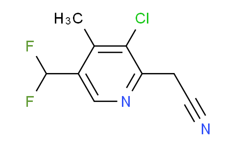 AM206466 | 1805276-26-9 | 3-Chloro-5-(difluoromethyl)-4-methylpyridine-2-acetonitrile