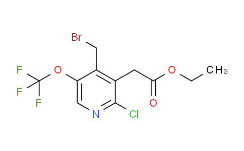Ethyl 4-(bromomethyl)-2-chloro-5-(trifluoromethoxy)pyridine-3-acetate