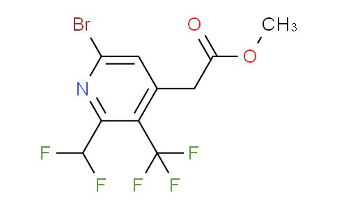 AM206471 | 1804850-92-7 | Methyl 6-bromo-2-(difluoromethyl)-3-(trifluoromethyl)pyridine-4-acetate