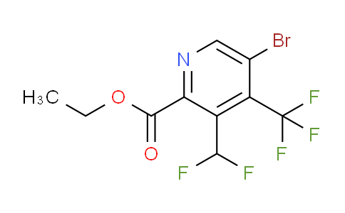 AM206476 | 1805960-12-6 | Ethyl 5-bromo-3-(difluoromethyl)-4-(trifluoromethyl)pyridine-2-carboxylate