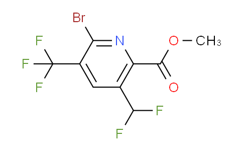 AM206481 | 1807006-80-9 | Methyl 2-bromo-5-(difluoromethyl)-3-(trifluoromethyl)pyridine-6-carboxylate