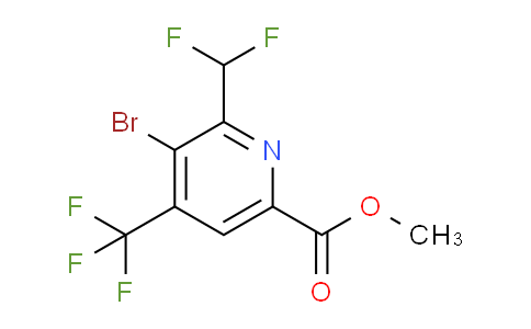 AM206483 | 1805396-05-7 | Methyl 3-bromo-2-(difluoromethyl)-4-(trifluoromethyl)pyridine-6-carboxylate