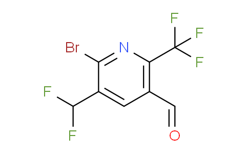 2-Bromo-3-(difluoromethyl)-6-(trifluoromethyl)pyridine-5-carboxaldehyde
