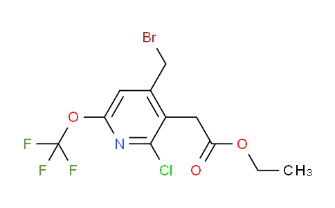 Ethyl 4-(bromomethyl)-2-chloro-6-(trifluoromethoxy)pyridine-3-acetate