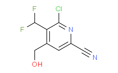 2-Chloro-6-cyano-3-(difluoromethyl)pyridine-4-methanol