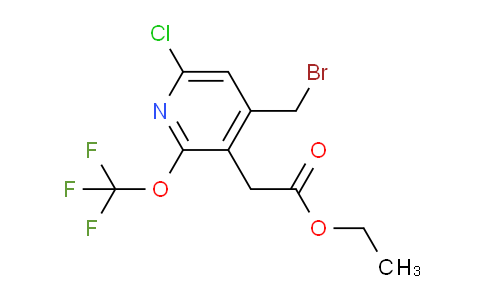 Ethyl 4-(bromomethyl)-6-chloro-2-(trifluoromethoxy)pyridine-3-acetate