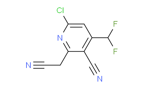 6-Chloro-3-cyano-4-(difluoromethyl)pyridine-2-acetonitrile