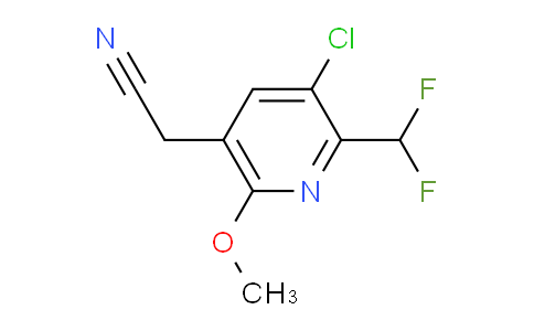 3-Chloro-2-(difluoromethyl)-6-methoxypyridine-5-acetonitrile