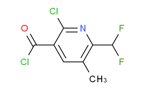 2-Chloro-6-(difluoromethyl)-5-methylpyridine-3-carbonyl chloride