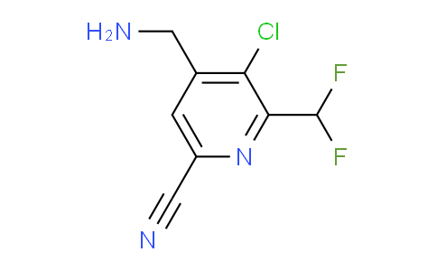 4-(Aminomethyl)-3-chloro-6-cyano-2-(difluoromethyl)pyridine
