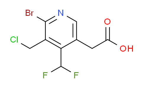 AM206507 | 1805954-65-7 | 2-Bromo-3-(chloromethyl)-4-(difluoromethyl)pyridine-5-acetic acid