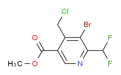 AM206527 | 1806973-27-2 | Methyl 3-bromo-4-(chloromethyl)-2-(difluoromethyl)pyridine-5-carboxylate