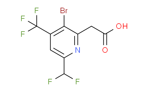 AM206538 | 1805397-70-9 | 3-Bromo-6-(difluoromethyl)-4-(trifluoromethyl)pyridine-2-acetic acid