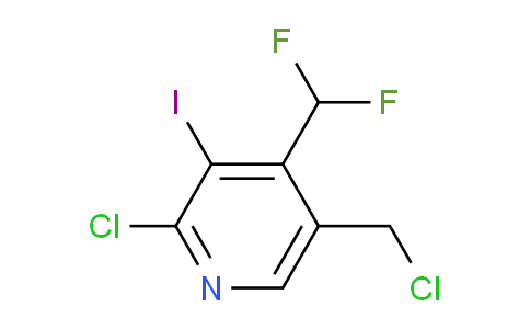 2-Chloro-5-(chloromethyl)-4-(difluoromethyl)-3-iodopyridine