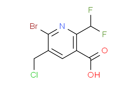 2-Bromo-3-(chloromethyl)-6-(difluoromethyl)pyridine-5-carboxylic acid
