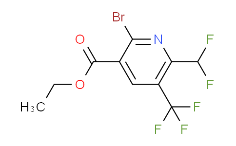 AM206545 | 1805358-14-8 | Ethyl 2-bromo-6-(difluoromethyl)-5-(trifluoromethyl)pyridine-3-carboxylate