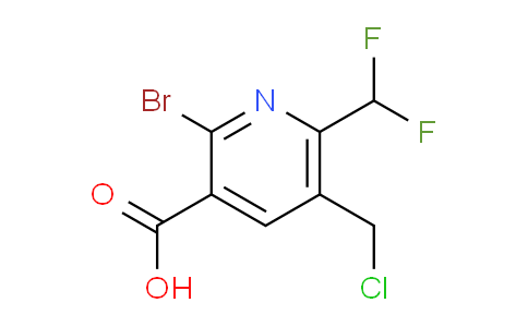 2-Bromo-5-(chloromethyl)-6-(difluoromethyl)pyridine-3-carboxylic acid
