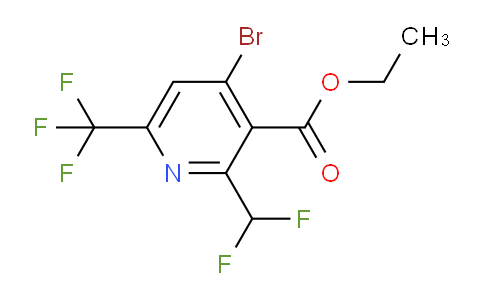 Ethyl 4-bromo-2-(difluoromethyl)-6-(trifluoromethyl)pyridine-3-carboxylate