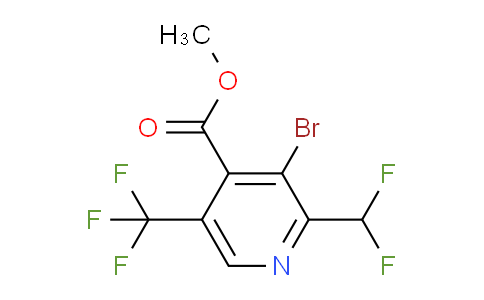 Methyl 3-bromo-2-(difluoromethyl)-5-(trifluoromethyl)pyridine-4-carboxylate