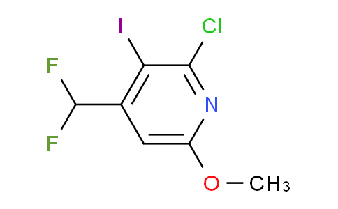 AM206557 | 1805384-55-7 | 2-Chloro-4-(difluoromethyl)-3-iodo-6-methoxypyridine