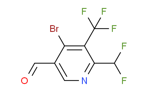 4-Bromo-2-(difluoromethyl)-3-(trifluoromethyl)pyridine-5-carboxaldehyde