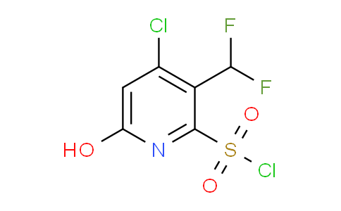 4-Chloro-3-(difluoromethyl)-6-hydroxypyridine-2-sulfonyl chloride