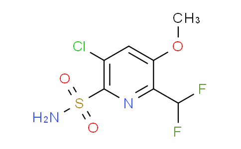5-Chloro-2-(difluoromethyl)-3-methoxypyridine-6-sulfonamide